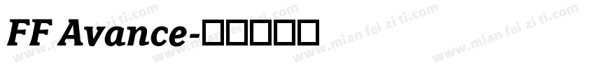 FF Avance字体转换